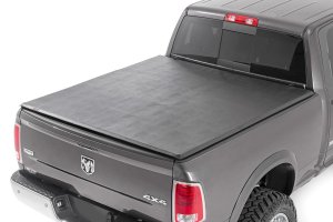 Ram 1500 Classic Soft Tri-Fold Bed Cover - Rough Country - Tri-Fold Vinyl - '19-'23